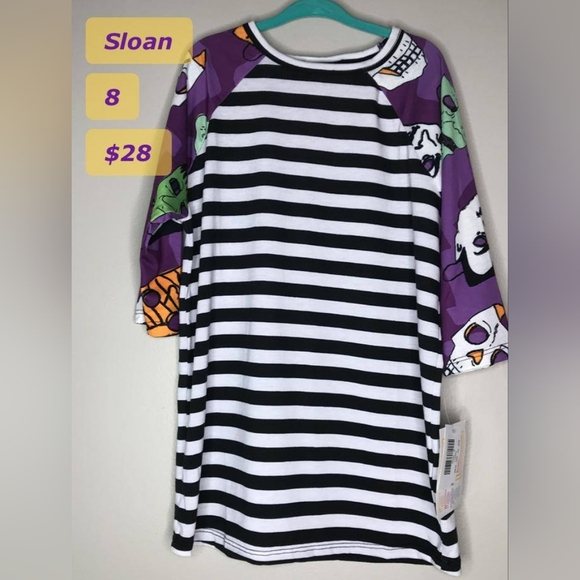 Halloween LuLaRoe Boys and Girls Sloan Baseball Tee - Picture 1 of 7